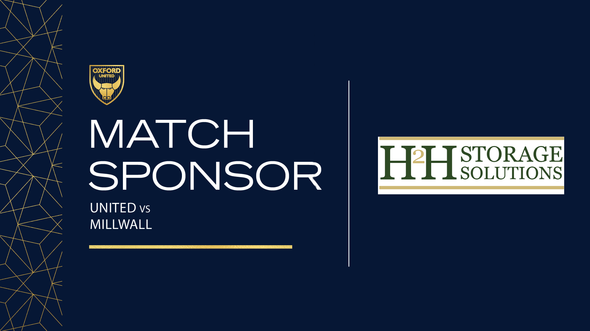 H2H Storage Solutions Match Sponsor | Oxford United Football Club
